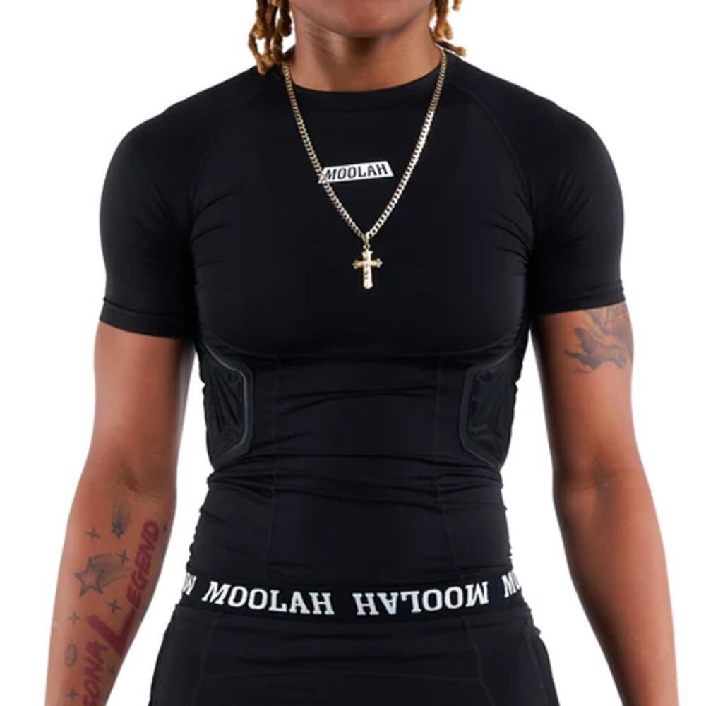 Moolah Women's Blacktop Basketball Padded Compression Top Size S